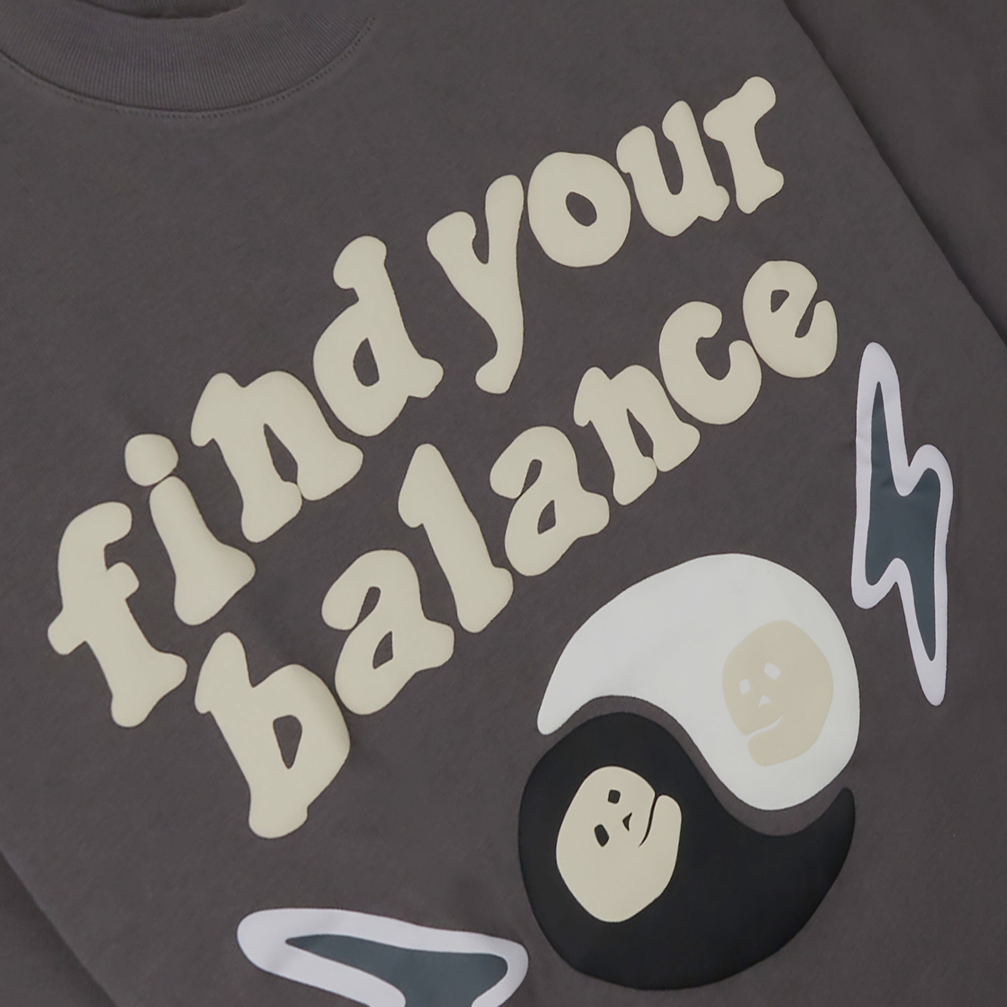 Broken Planet Find Your Balance Ash Grey T-Shirt | Trendy Graphic Tee for Men & Women | Perfect for Casual Wear, Street Style & Everyday Outfits
