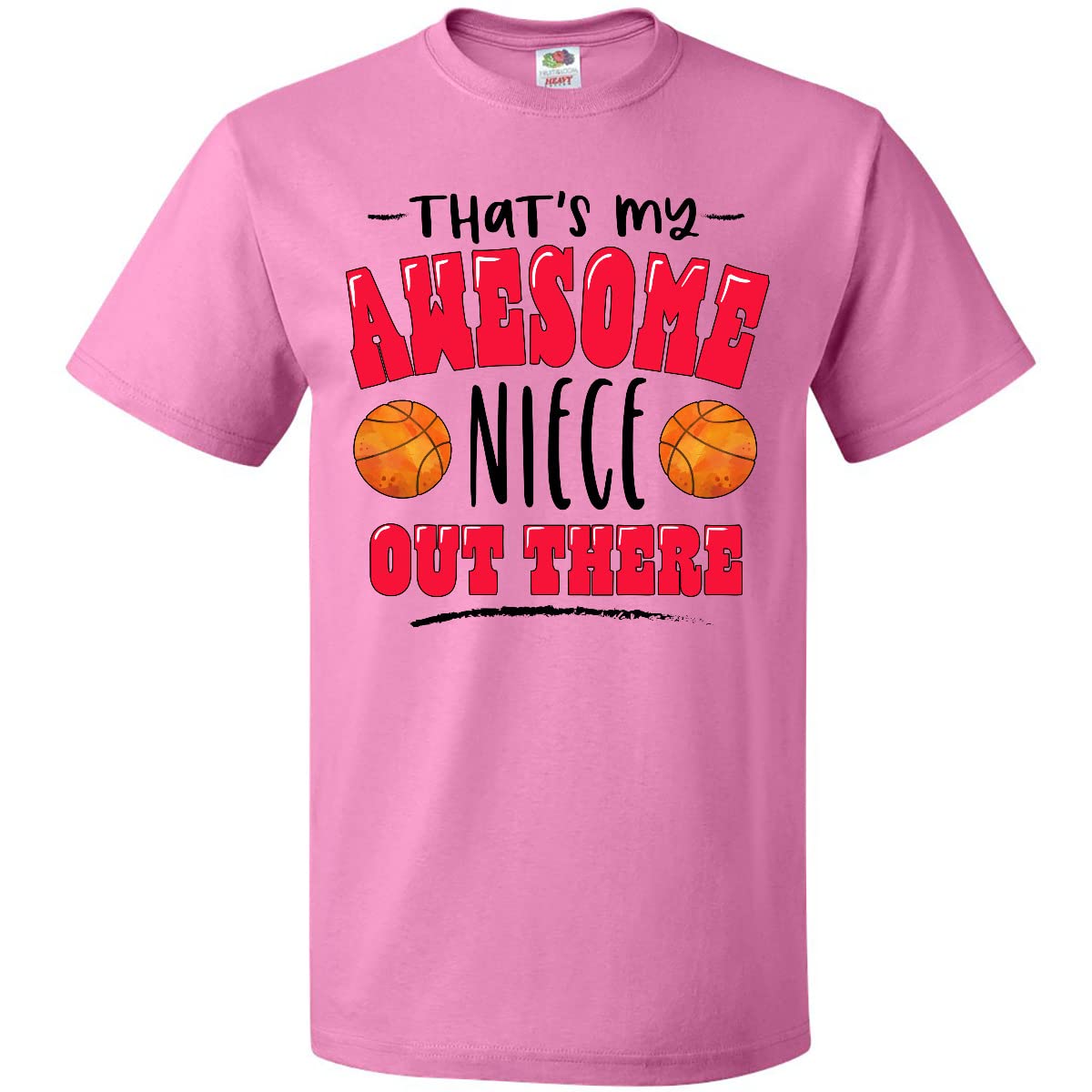Inktastic 'That's My Awesome Niece' Basketball Design T-Shirt - Perfect for Niece Appreciation Gifts & Basketball Lovers