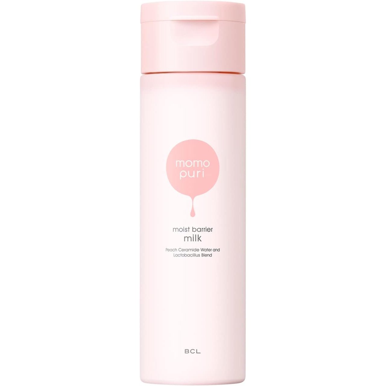 Momo Puri Moisture Barrier Milk Lotion with Peach & Ceramide - 150ml Hydrating Emulsion for Dry & Sensitive Skin - Perfect for Daily Skincare Routine & Travel