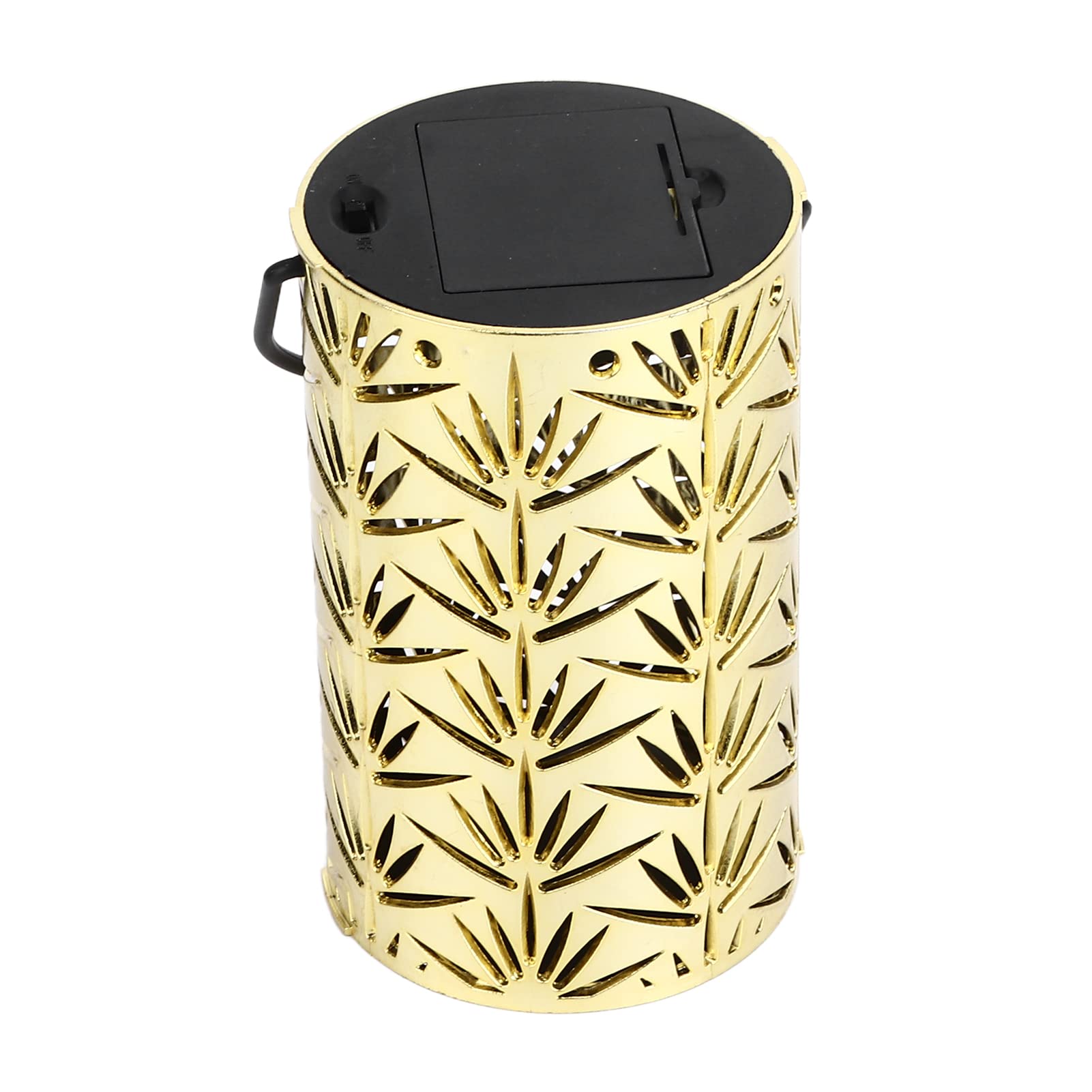 Omabeta Gold Decorative Lantern with Handle - Plastic Outdoor Hanging Lantern for Patio, Garden, Porch & Backyard Decor | Perfect for Wedding, Party & Holiday Lighting