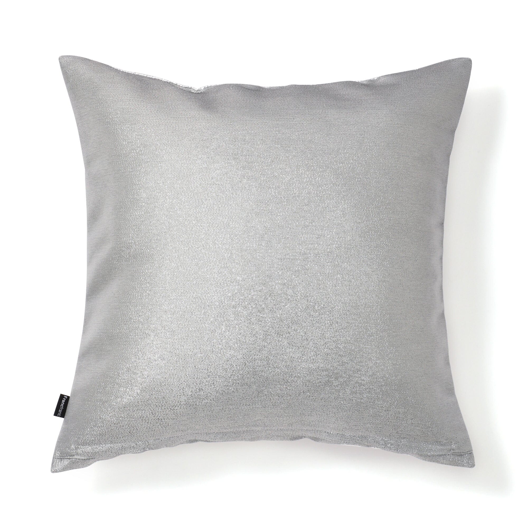 Premium Metallic Silver Quilted Cushion Cover 18x18 Inches - Luxury Home Decor for Sofa, Bed & Living Room