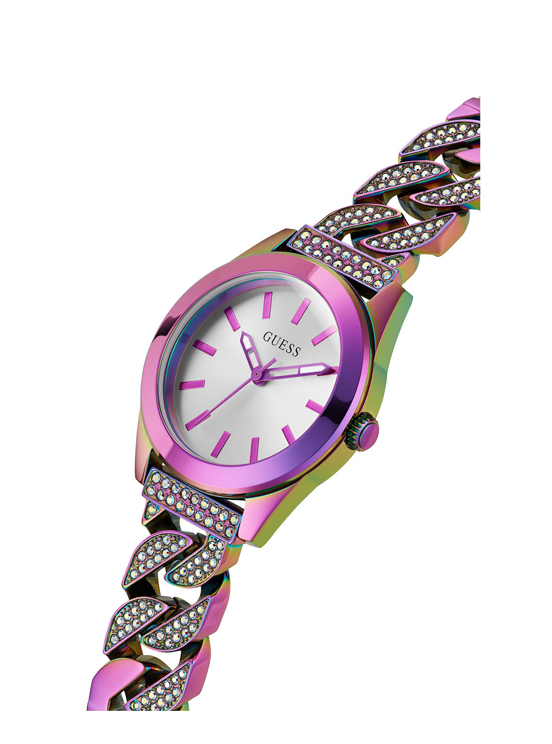 Iridescent Serena Glitz Watch - Elegant Crystal Women's Wristwatch for Party, Wedding & Special Occasions
