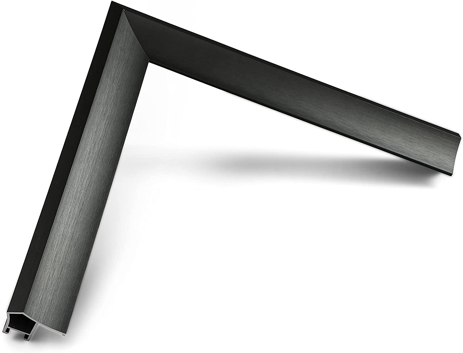 Premium Alloy Prismatic TV Frame - Graphite Bezel for Samsung The Frame TV 65 Inch (2021-2025 Models) - Elegant Wall-Mounted Display for Living Room & Home Theater Decor
