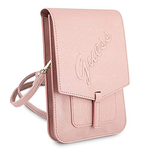 GUESS Women's Rose Saffiano Leather Crossbody Bag - Stylish Designer Handbag for Work, Travel & Evening Out