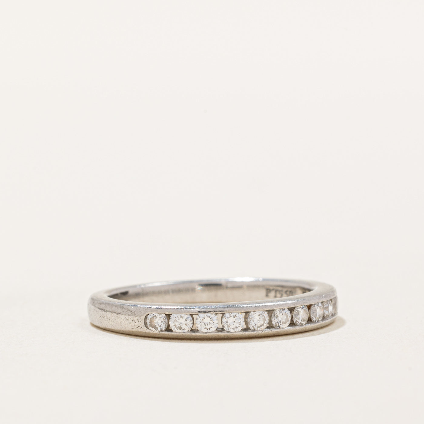 0.20ctw Channel Set Diamond Semi Eternity Band Ring - Size 3.5 - Perfect for Anniversary, Engagement & Wedding Gifts