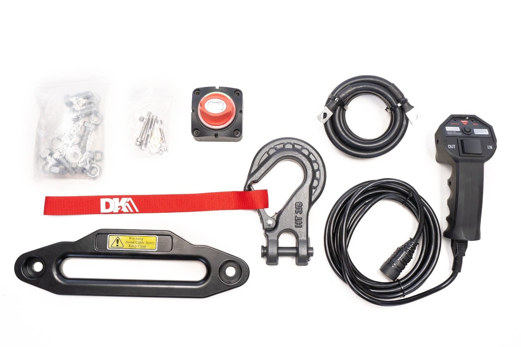 DK2 S12000 SR 12,000 lbs Electric Winch with Synthetic Rope for 4x4 Trucks & Off-Road Vehicles - Heavy Duty Recovery, Towing & Off-Road Adventures