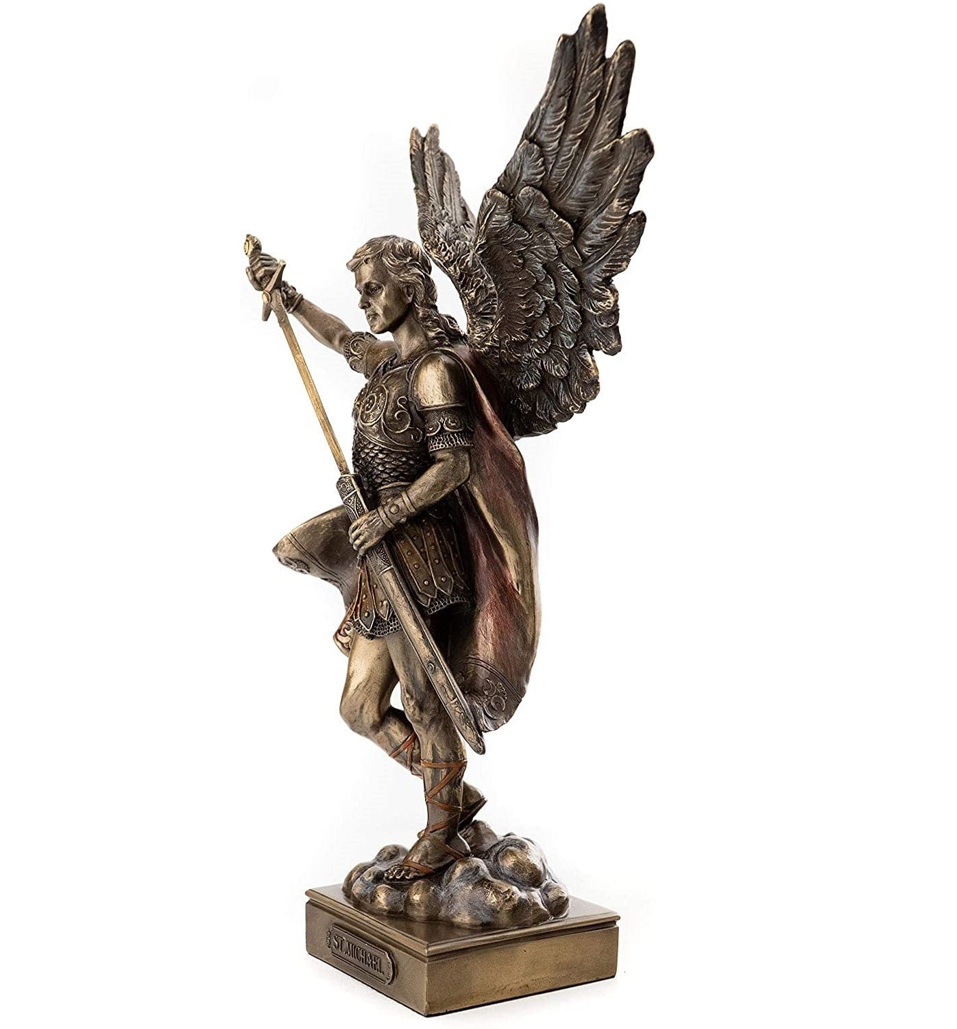 St. Michael the Archangel Statue - Religious Figurine for Home Altar, Prayer Space & Spiritual Decor