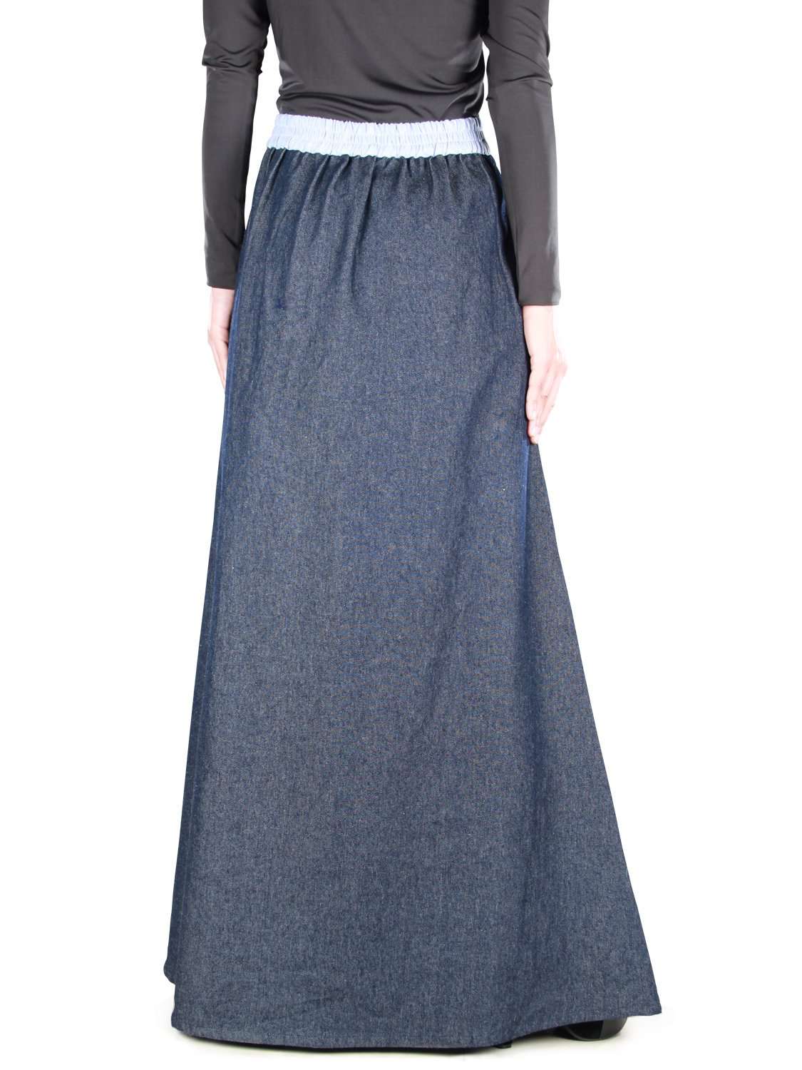 Zynah Women's Blue Denim Skirt - High Waisted A-Line Denim Mini Skirt for Casual Wear, Date Night & Summer Outfits