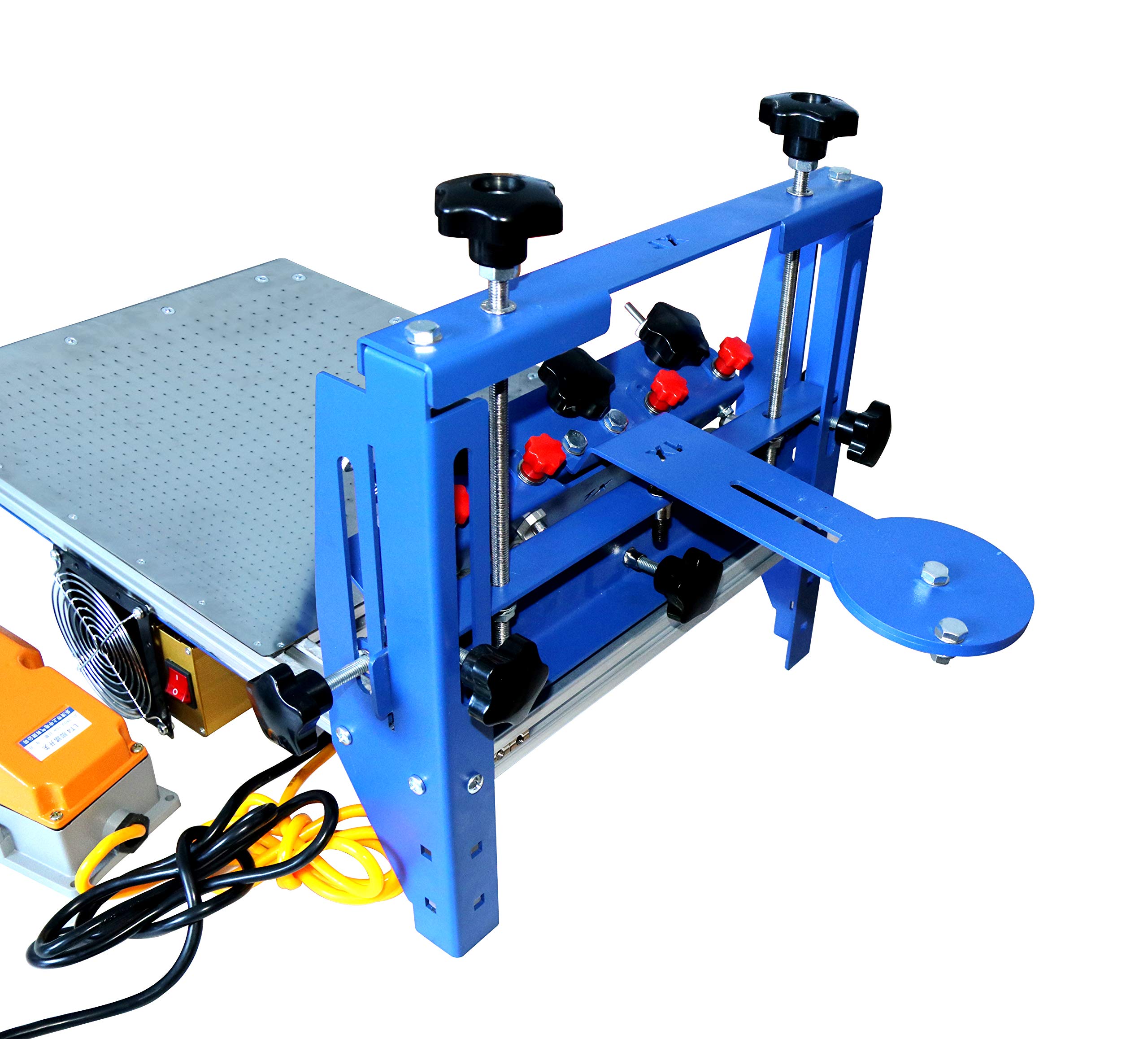 TECHTONGDA 16x20 Inch Vacuum Screen Printing Press with Micro-Registration & Stainless Steel Pallet - Professional Silk Screen Printing Machine for T-Shirts, Posters, and DIY Crafts