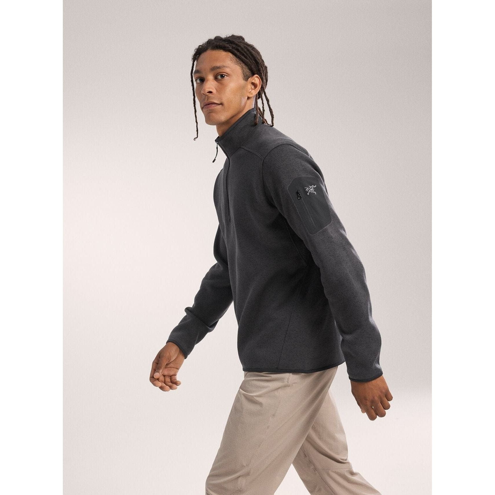 Arc'teryx Men's Covert 1/2 Zip Fleece Pullover - Lightweight Midlayer for Hiking, Camping & Outdoor Adventures