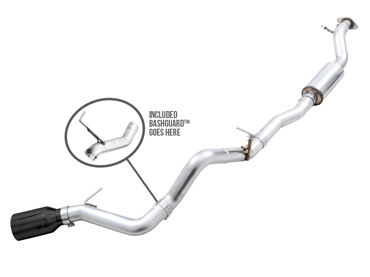 Ford Bronco AWE 0FG Catback Exhaust System with BashGuard™ - Single 5
