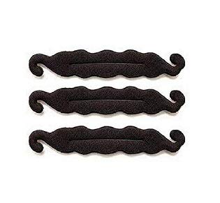 Inaaya Twist Turn and Tie Pad Curler Shaper Sponge Donut Bun Maker Hair Styler Styling Tool (M5) - Perfect for Updos, Ponytails & Voluminous Hairstyles at Home or Salon