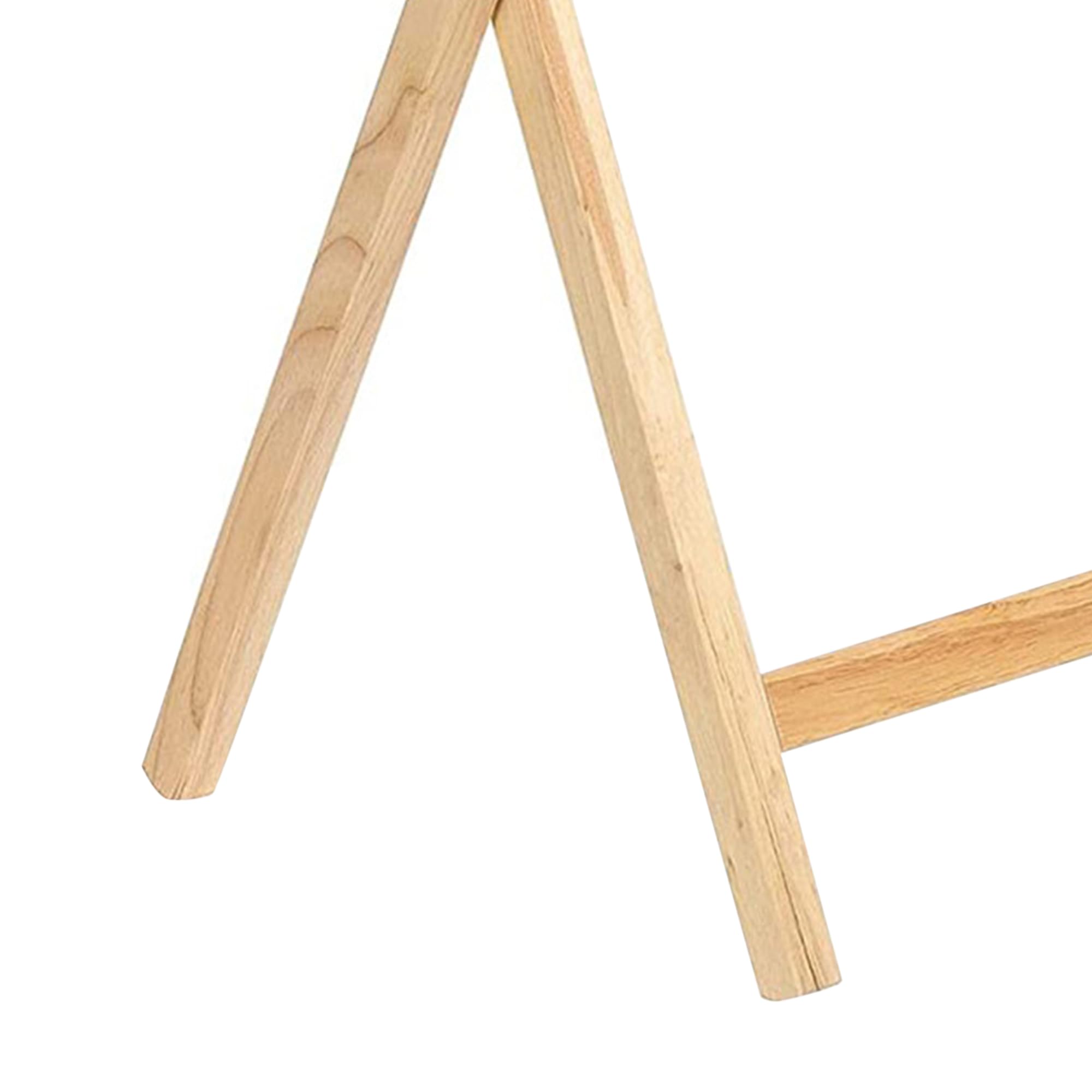 Solid Wood Folding TV Tray Table with Storage Rack - Portable Rectangle Snack Serving Tray for Living Room, Bedroom & Sofa - Natural Finish (Set of 7) - Perfect for Movie Nights, Breakfast in Bed & Small Space Living