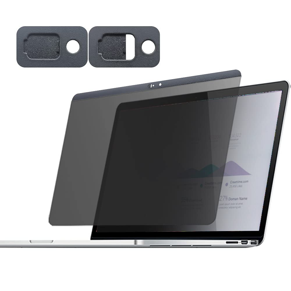 letech+ Privacy Screen Protector for MacBook Pro Late 2016 Model - Anti-Spy Built-in Magnet for Easy Install & Removal - Perfect for Office, Coffee Shops & Public Spaces