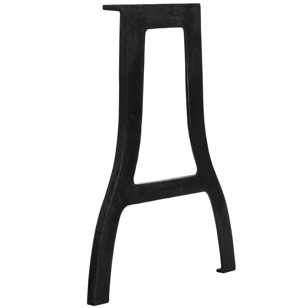vidaXL 2-Pack A-Frame Dining Table Legs - Heavy Duty Cast Iron Table Legs for Side Tables, End Tables, Desks & Console Furniture - Perfect for Home Office, Restaurant & Dining Room Decor