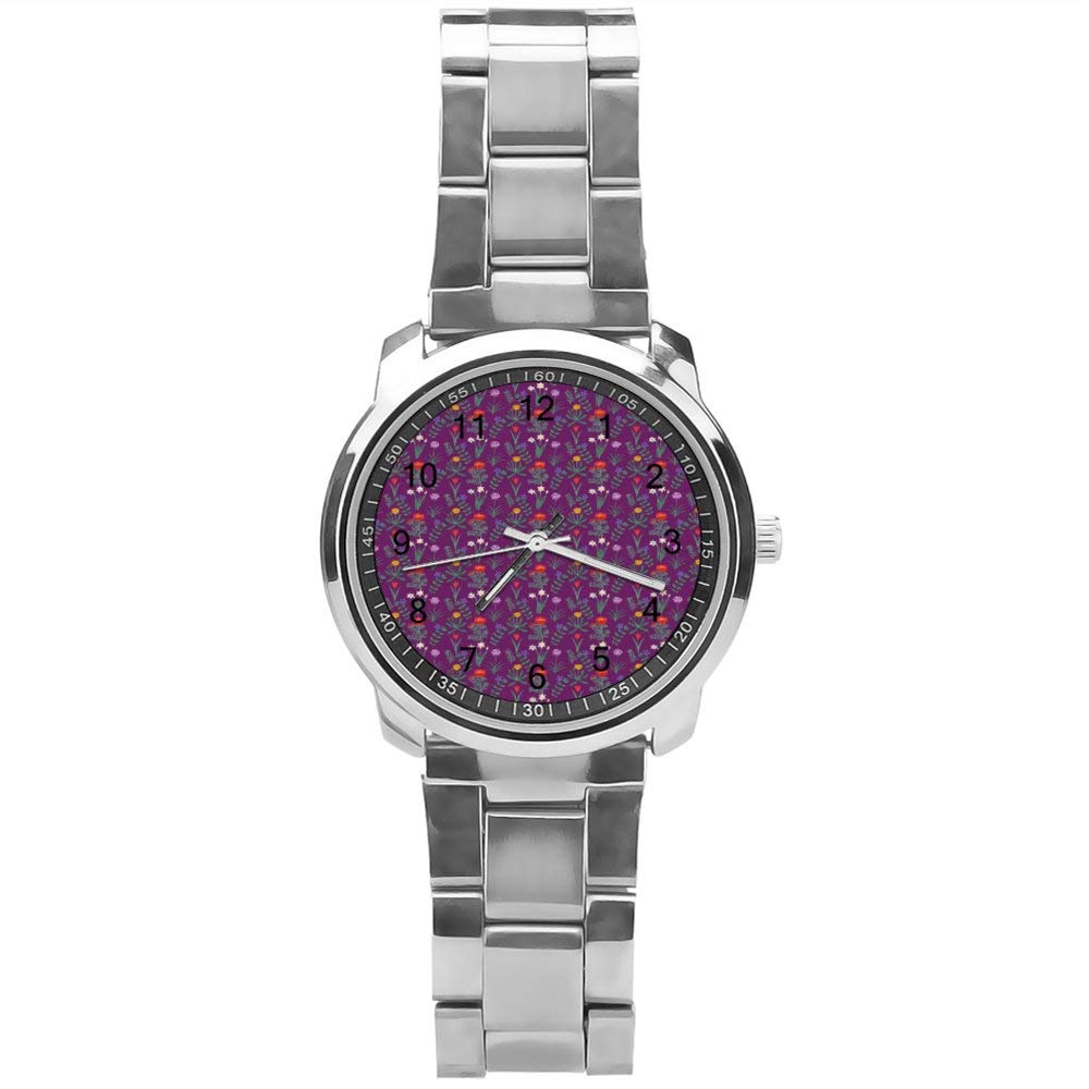 Yolocal Periwinkle Analog Wrist Watch for Boys - Stainless Steel Band, Water Resistant, Fashion Casual & Dress Watch for School, Parties & Everyday Wear