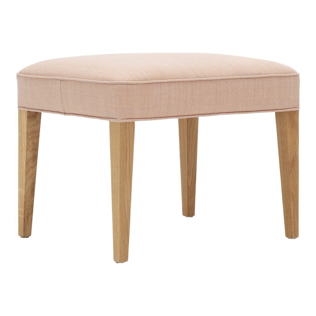 FH420 Heritage Footstool - Classic Upholstered Ottoman with Storage, Perfect for Living Room, Bedroom & Nursery - Brown Fabric Footrest with Sturdy Wooden Legs