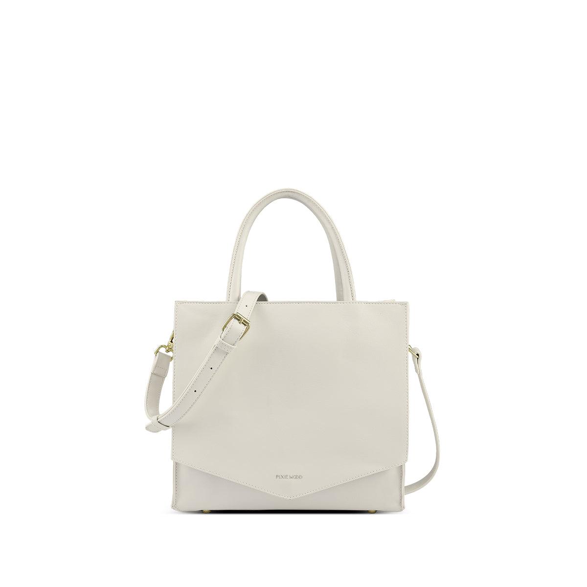 Caitlin Small Vegan Leather Tote Bag for Women - Stylish & Eco-Friendly Crossbody Purse in Multiple Colors | Perfect for Work, Travel & Everyday Use
