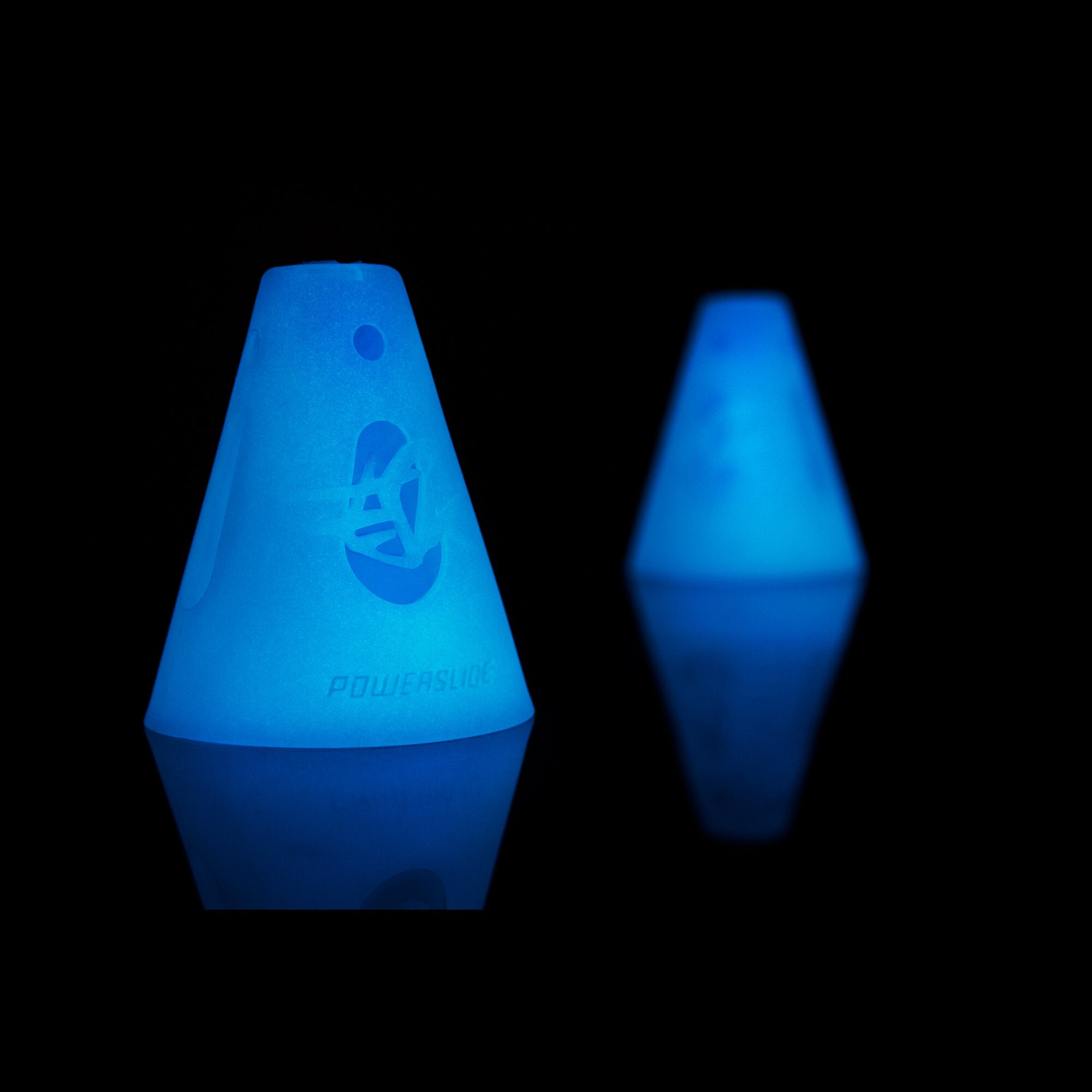 Glow in the Dark Cones - High Visibility Safety Traffic Cones for Night Use, Road Construction, Parking Lots, and Emergency Situations