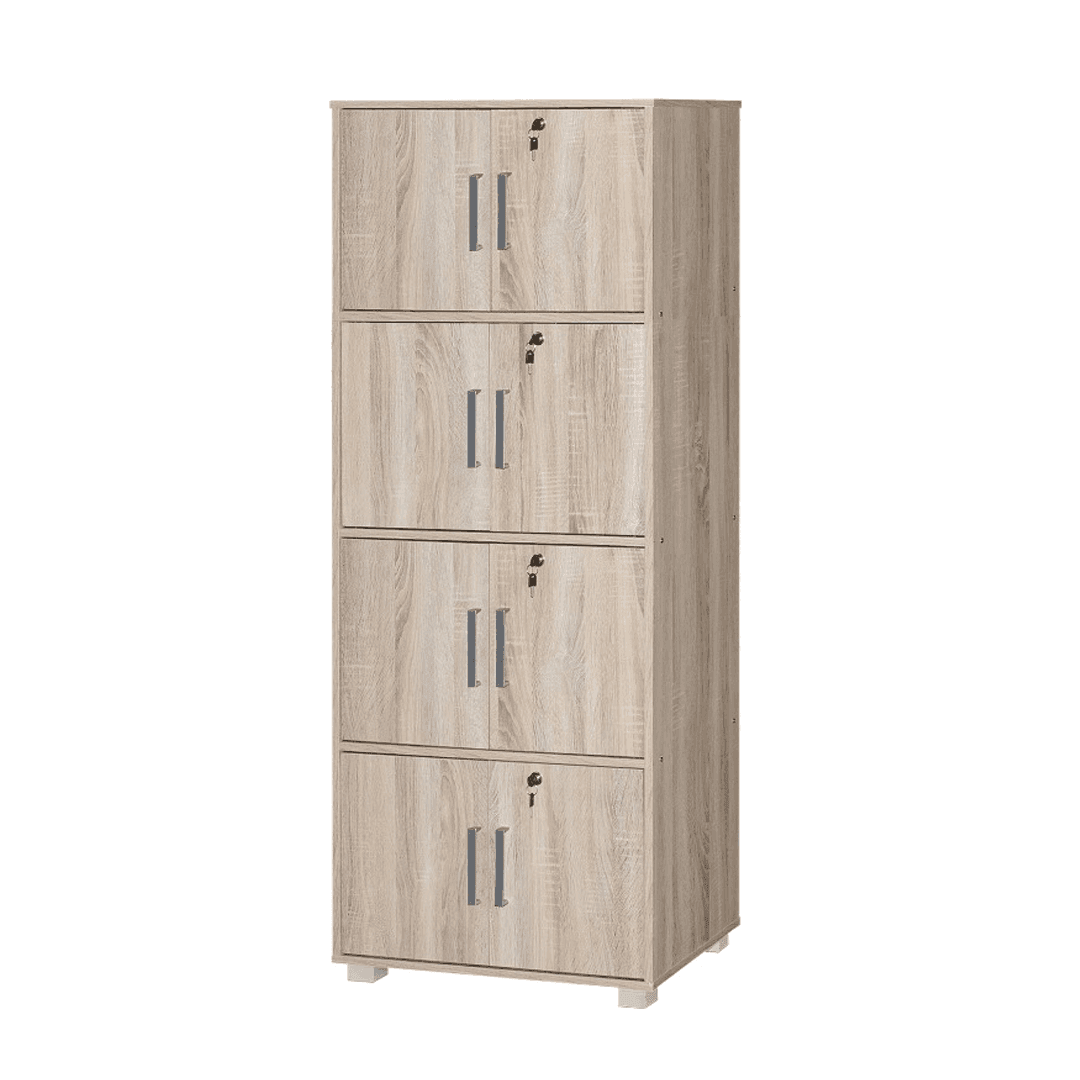 Koen II 4-Tier Storage Cabinet - Organize Home, Office, or Garage - Durable Shelving Unit for Closet, Pantry & Utility Room Storage
