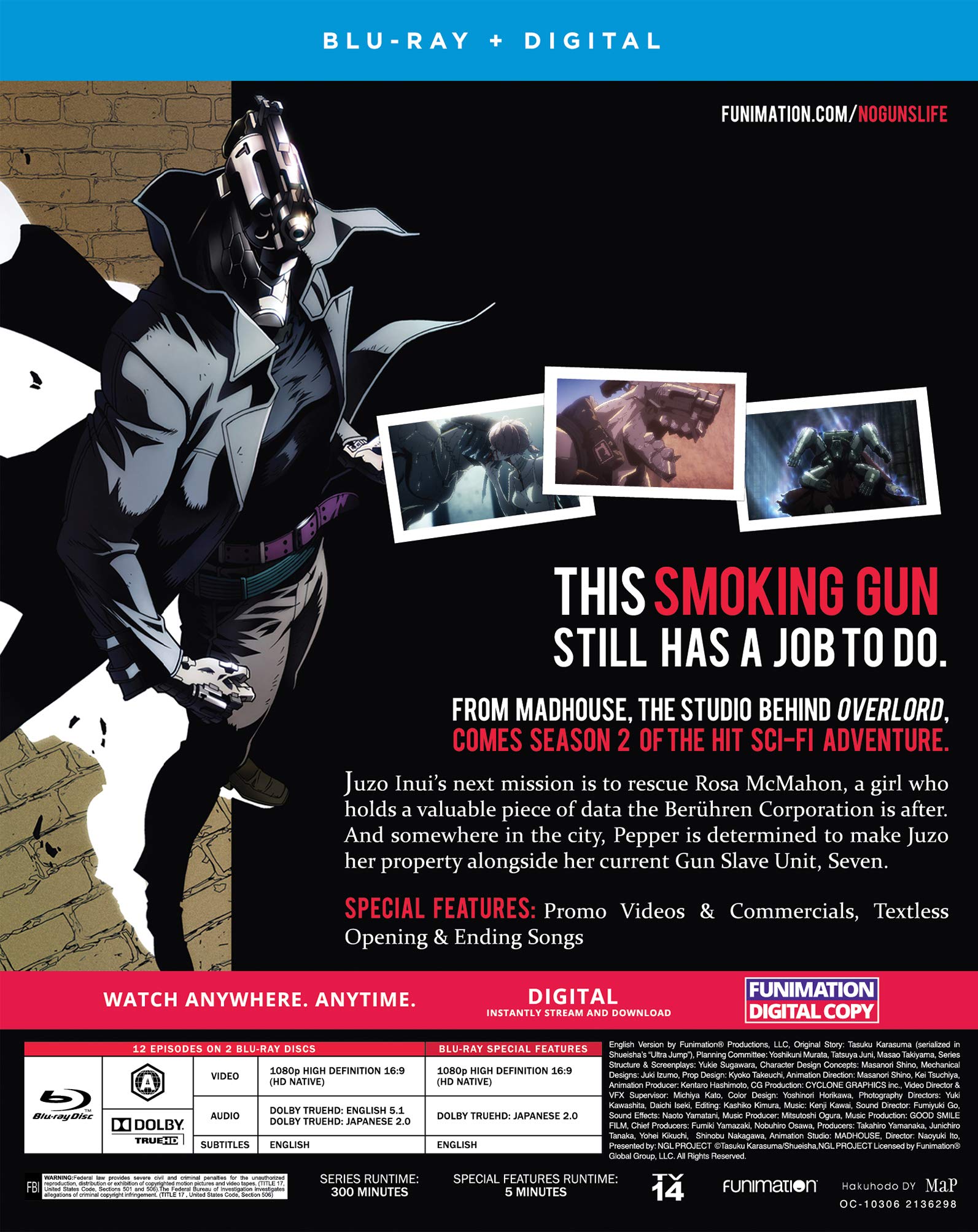 No Guns Life - Season 2 | Action Anime Series | Cyberpunk Adventure | Perfect for Anime Fans & Sci-Fi Lovers | Watch at Home or Anime Conventions