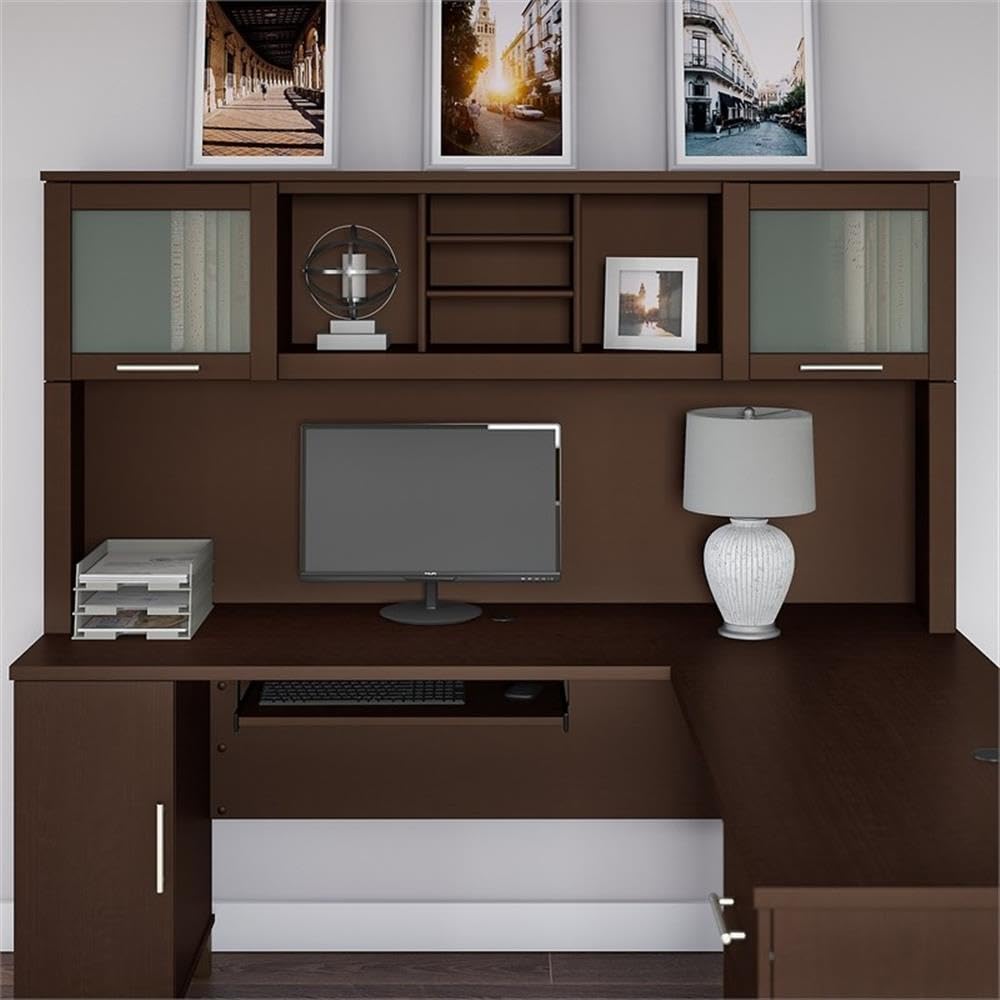 Bush Furniture Somerset Desk Hutch with Hutch, 71