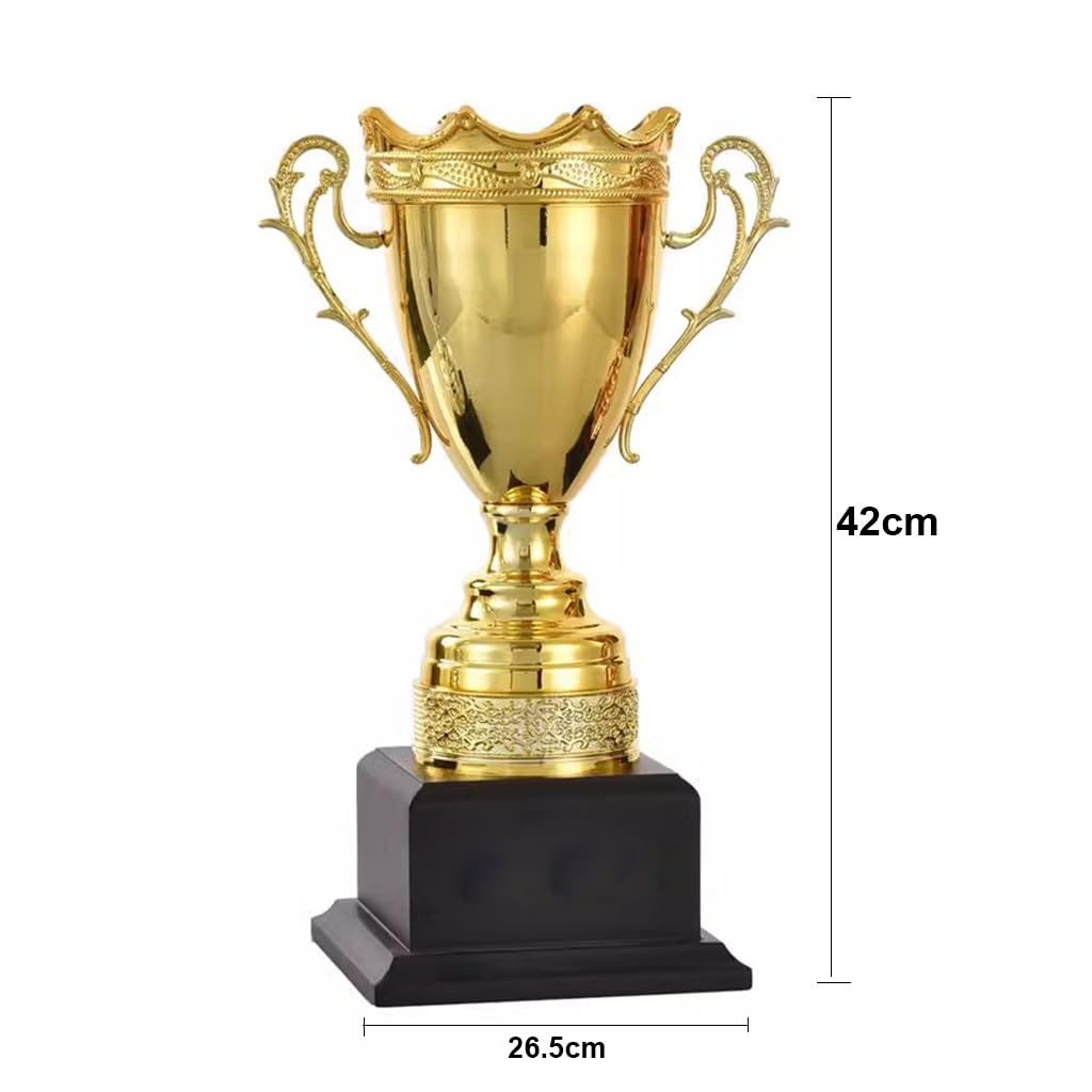 BOFANGSM Champion Trophy - Large Gold, Silver & Bronze Awards for Basketball, Soccer, World Cup, School Sports - Premium Brass Trophies for Competitions, Tournaments & Achievement Gifts