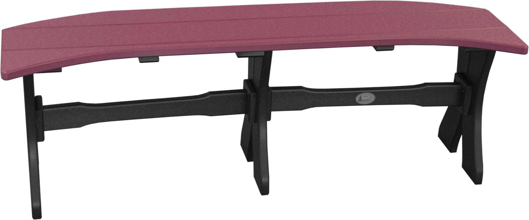LuxCraft 52-Inch Solid Wood Dining Table Bench - Rustic Farmhouse Style Seating for Kitchen, Dining Room & Outdoor Patio Furniture