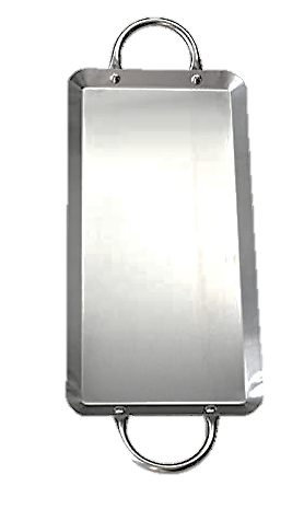 Stainless Steel 23x13 Inch (58x33cm) Rectangular Griddle/Comal - Professional Cooking Surface for Pancakes, Quesadillas & Fajitas - Perfect for Home Kitchens & Outdoor BBQ