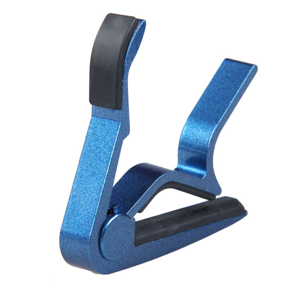 Premium Metal Trigger Guitar Capo - Quick Change Design for Acoustic & Electric Guitars - Blue (1 Pack) | Perfect for Live Performances, Studio Recording & Practice Sessions