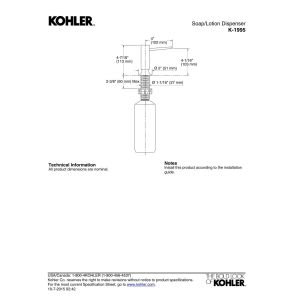 KOHLER Modern Touchless Soap and Lotion Dispenser - Automatic Sensor Pump for Bathroom, Kitchen, and Office | Sleek Stainless Steel Design | Water-Resistant & Easy to Refill