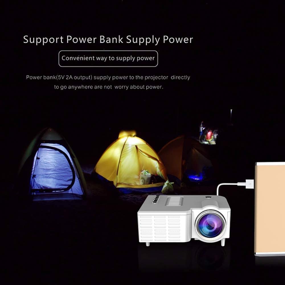 RYMMKOP Mini Projector - HD LED Portable Projector for Movies, Gaming & Home Theater with Built-in Speaker, Efficient Cooling & Coated Lens | Perfect for Indoor, Outdoor & Travel Entertainment