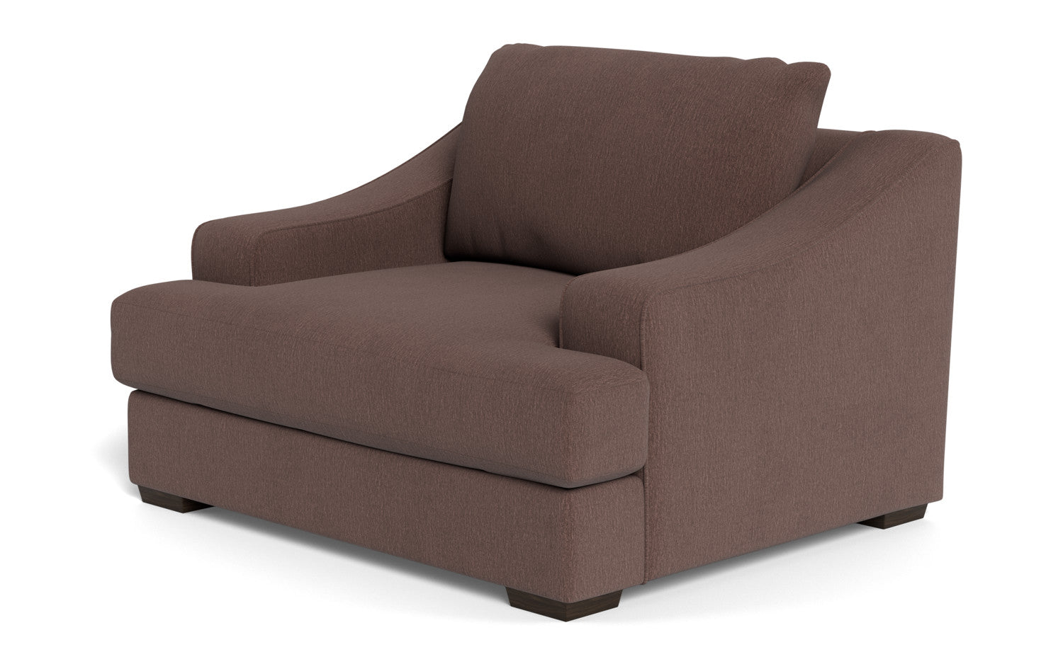Austonian 56 Arm Chair - Modern Accent Chair with Upholstered Seat & Wooden Legs for Living Room, Bedroom, or Office - Comfortable Lounge Chair for Relaxing & Reading