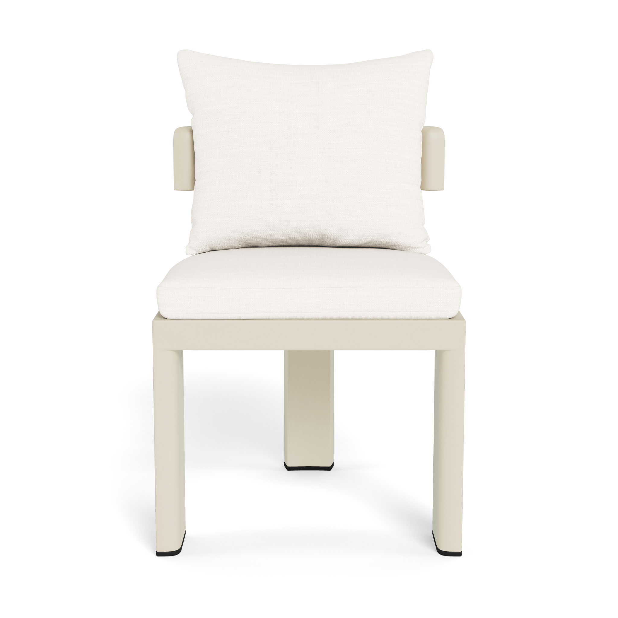 Victoria Aluminum Armless Dining Chair - Modern Outdoor/Indoor Dining Chair for Patio, Restaurant, and Kitchen - Lightweight & Durable Metal Chair