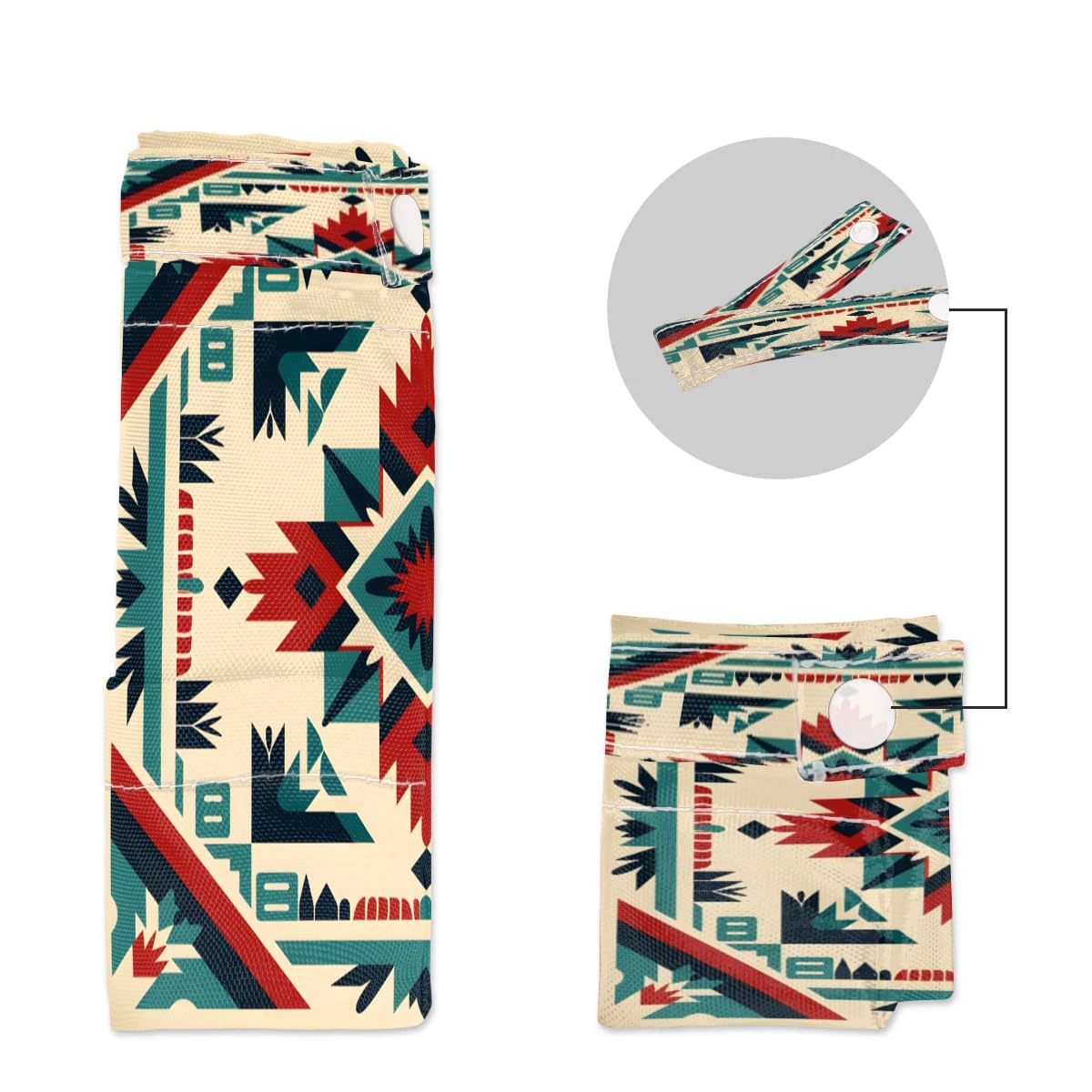 Aztec Wet Dry Bag 2 Pack - Waterproof Travel Laundry Bag for Swimsuits, Cloth Diapers & Gym Clothes - Reusable Storage Organizer for Beach, Pool, Yoga, Camping & Baby Care