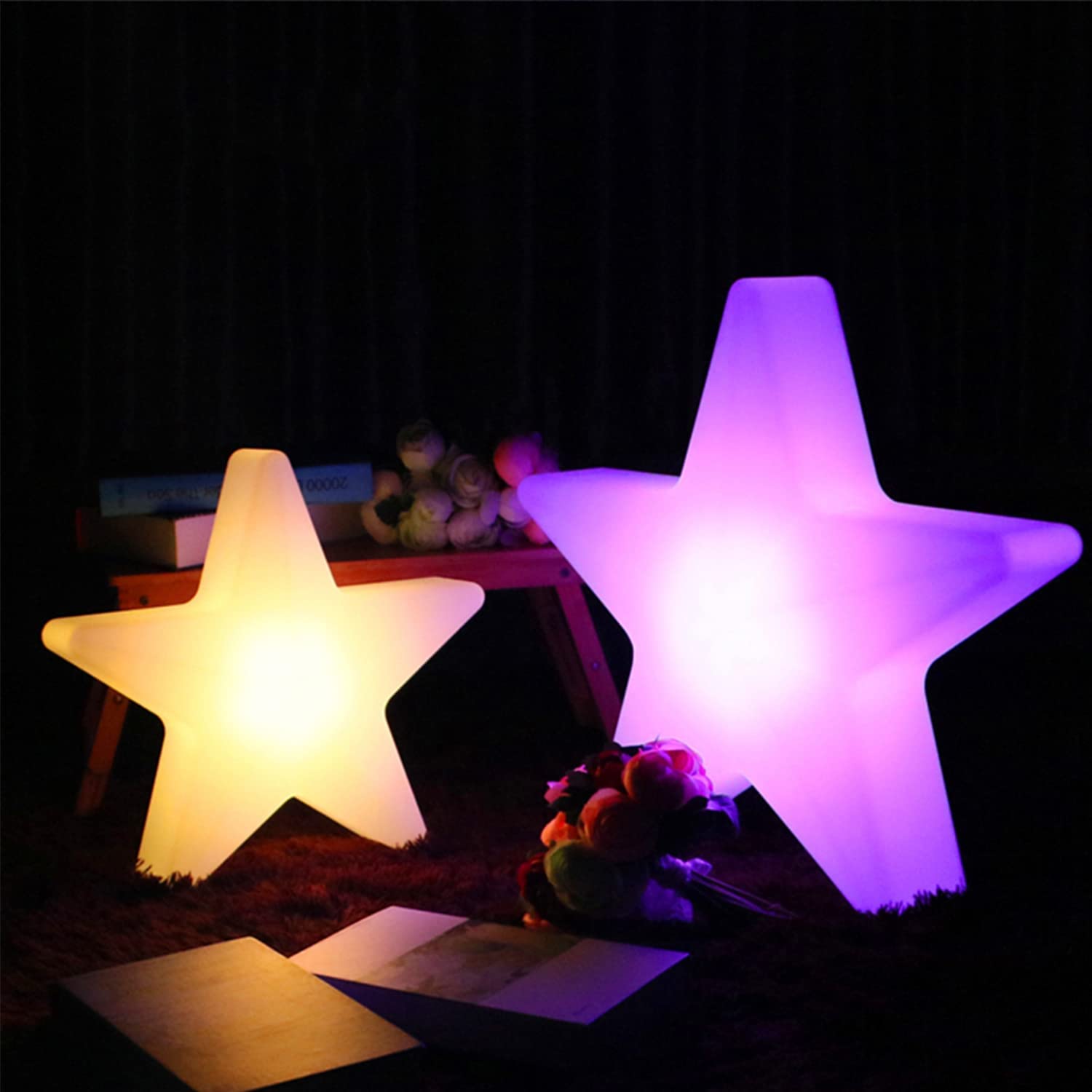 12 Inch 3D Star Night Light for Kids - USB Powered Nursery Lamp with 16 Colors & 4 Lighting Modes, Durable PE Material Moon Light for Baby Room, Bedroom Decor, Birthday Party and Home Ambiance