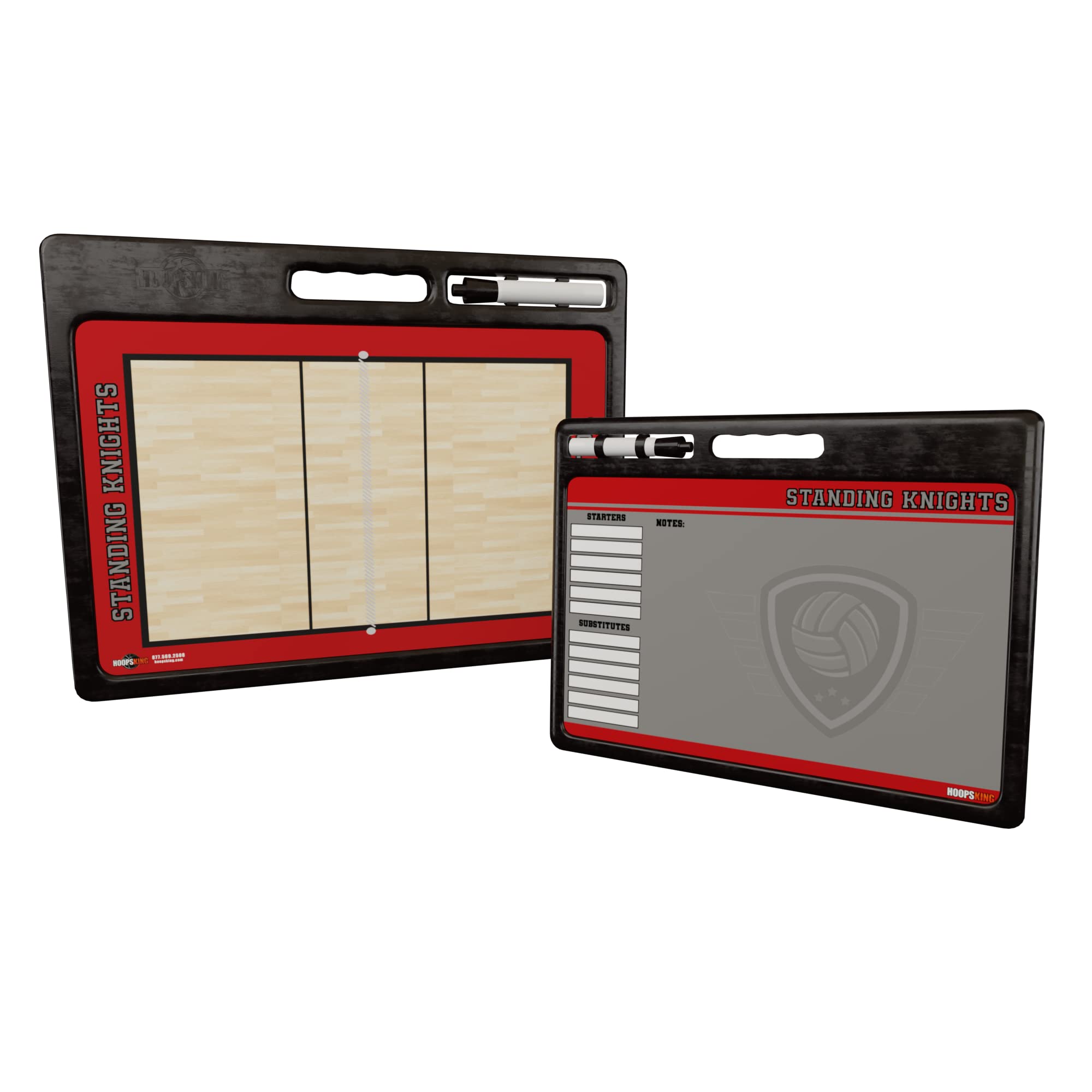Custom Volleyball Dry Erase Whiteboard with Carry Handle & Marker Holder - Perfect Coach Gift for Volleyball Practice, Team Strategy Sessions & Game Planning