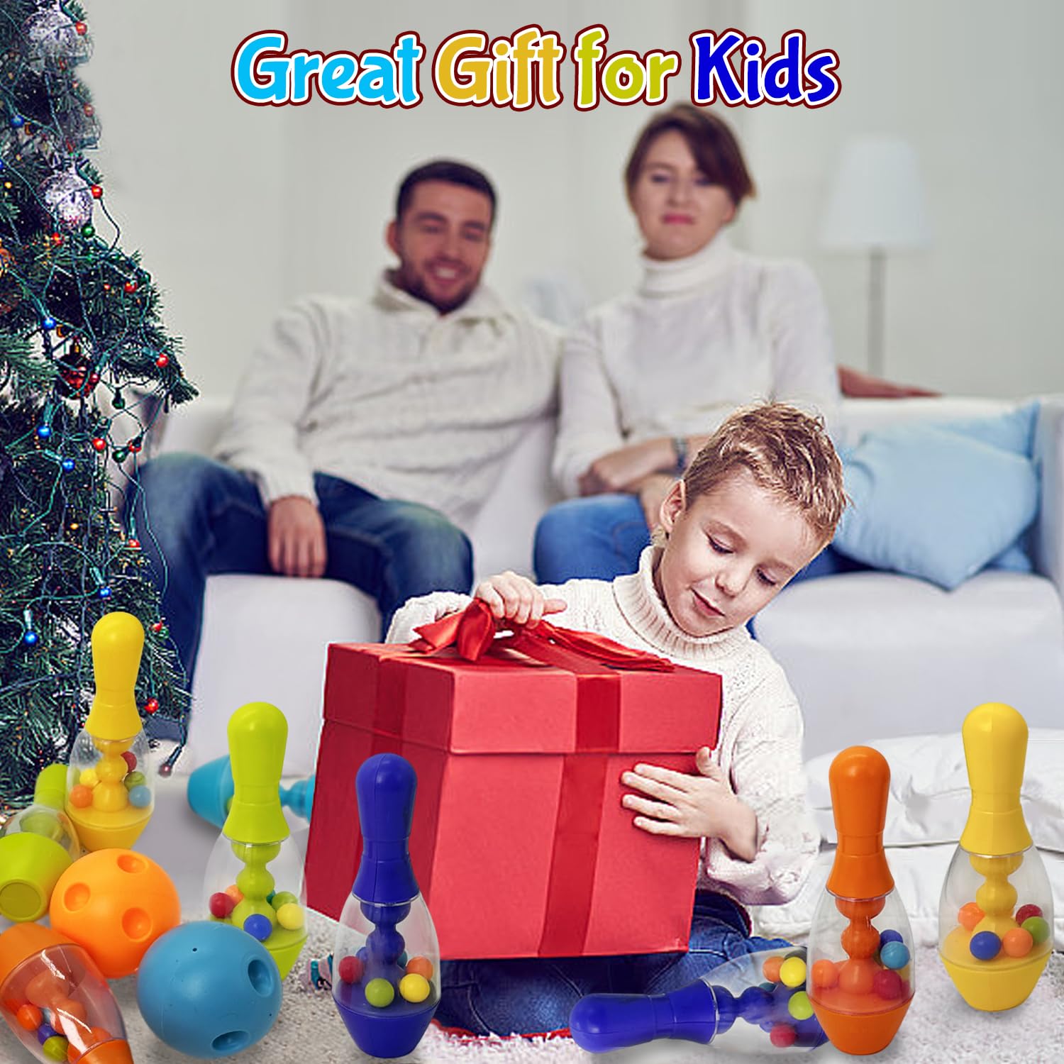 Kids Bowling Set for Toddlers 1-3 Years - Outdoor Sports Toys for Boys & Girls - First Birthday Gift for Baby - Perfect for Backyard Games, Lawn Play & Birthday Parties