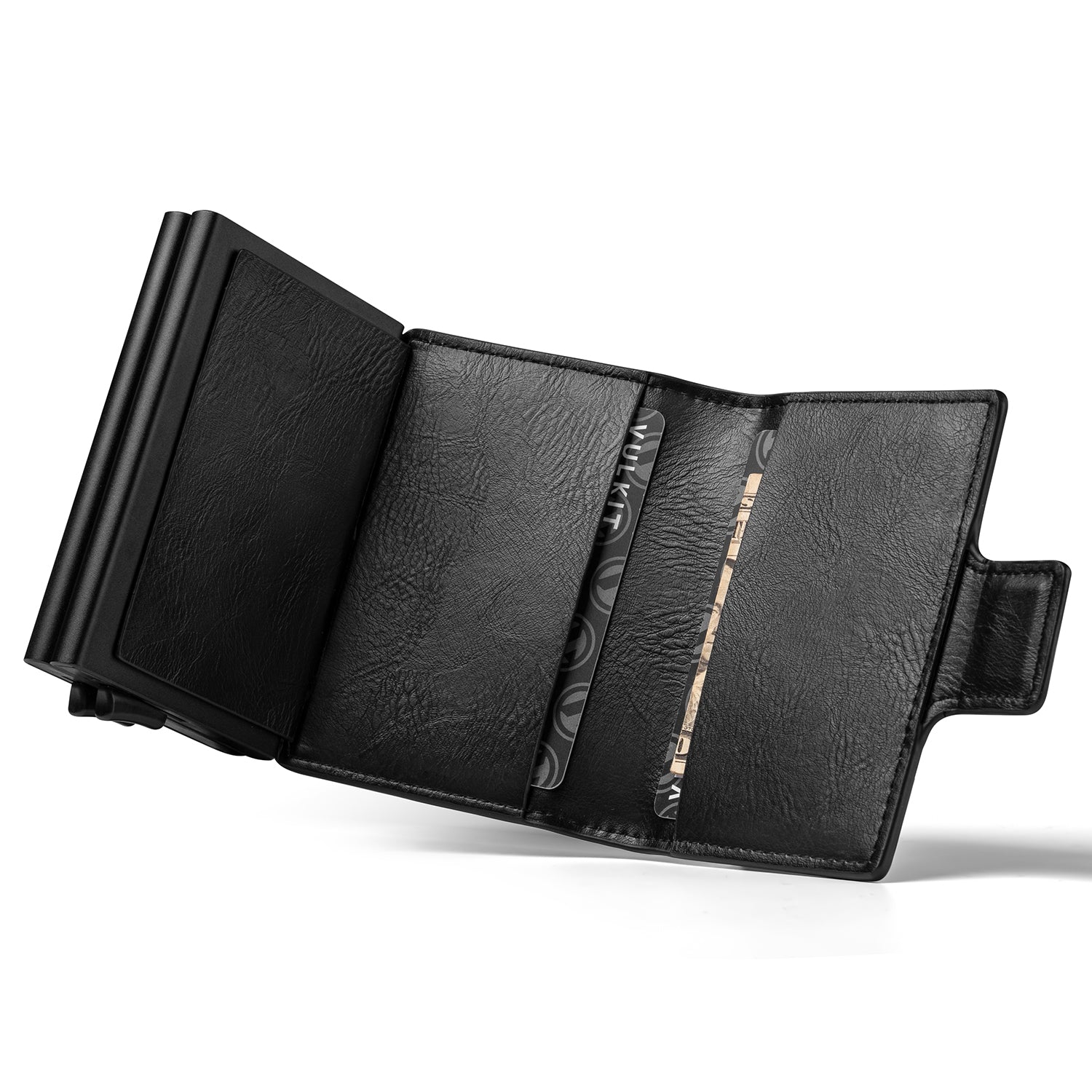 VC200d Double Aluminum Card Holder - Slim RFID Blocking Wallet for Men & Women - Holds 12+ Cards - Perfect for Travel, Business & Everyday Use