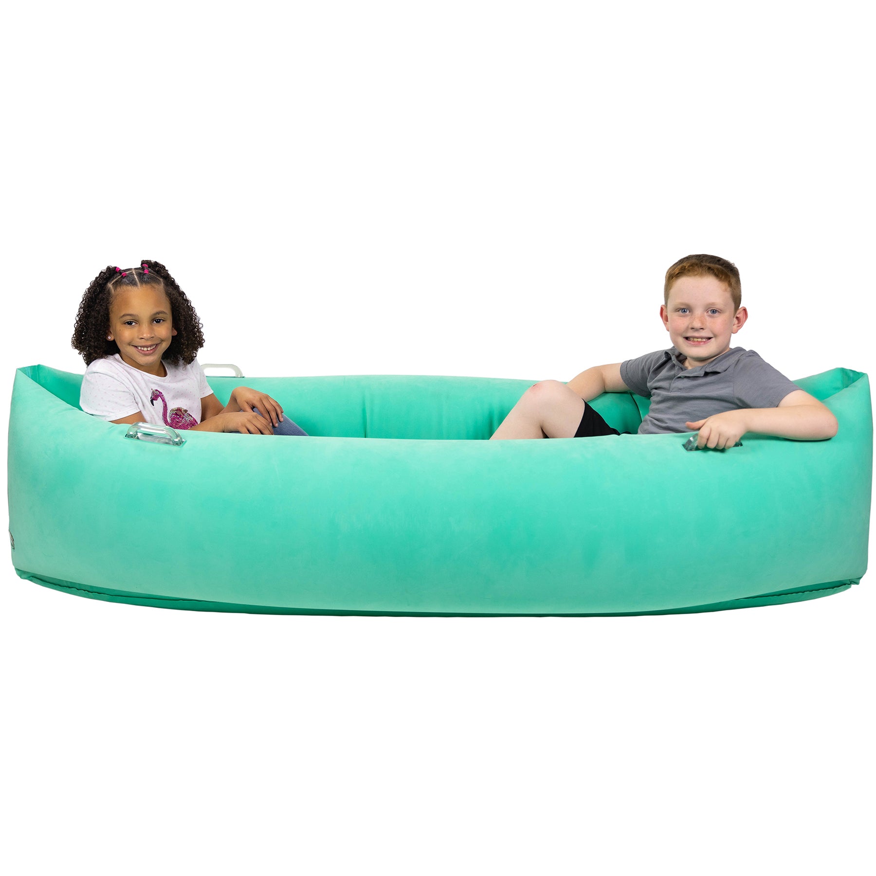 Bouncyband Comfy Pea Green Sensory Pea Pod - 80 Inch Inflatable Retreat for Kids with ADHD, Autism & Sensory Needs - Perfect for Calming Corners, Therapy Rooms & Home Sensory Spaces