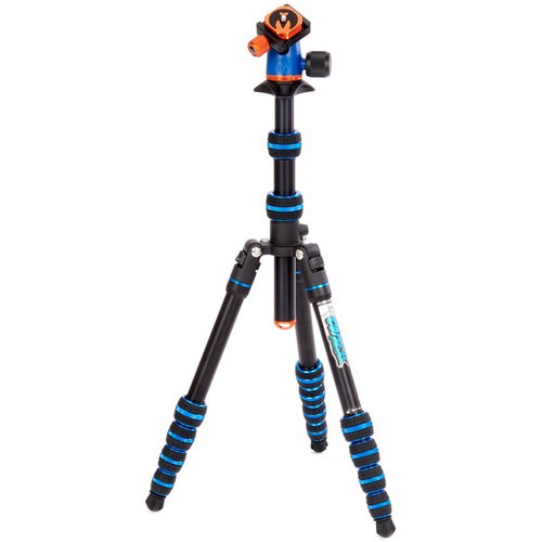 3 Legged Thing Punks Corey 2.0 Magnesium Alloy Tripod with AirHed Neo 2.0 Ball Head (Blue) - Professional Camera Tripod for Photography, Videography & Travel - Lightweight & Durable Tripod for DSLR, Mirrorless & Action Cameras