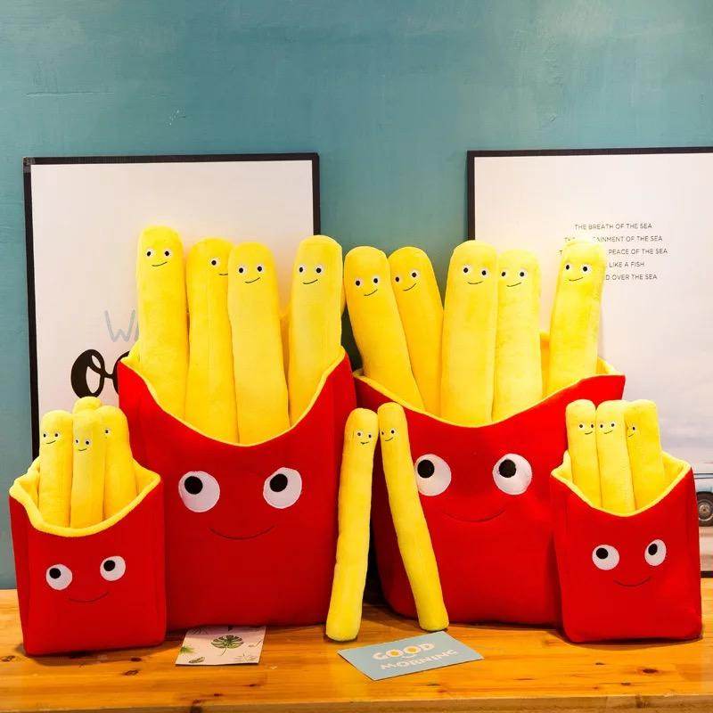 Burger and French Fries Plush Toy - Cute Fast Food Stuffed Animals for Kids, Gift, and Home Decor | Perfect for Playtime, Birthday Gifts & Themed Room Decor