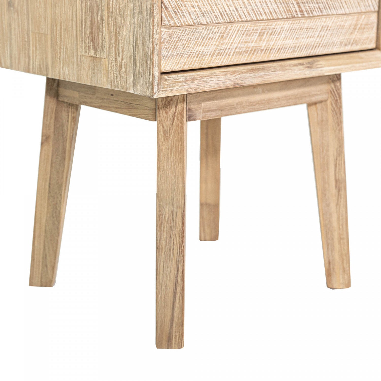 Abenra 1 Drawer Nightstand - Light Driftwood Finish Bedside Table for Bedroom, Compact Storage Side Table with Drawer - Perfect for Small Spaces, Apartments & Guest Rooms