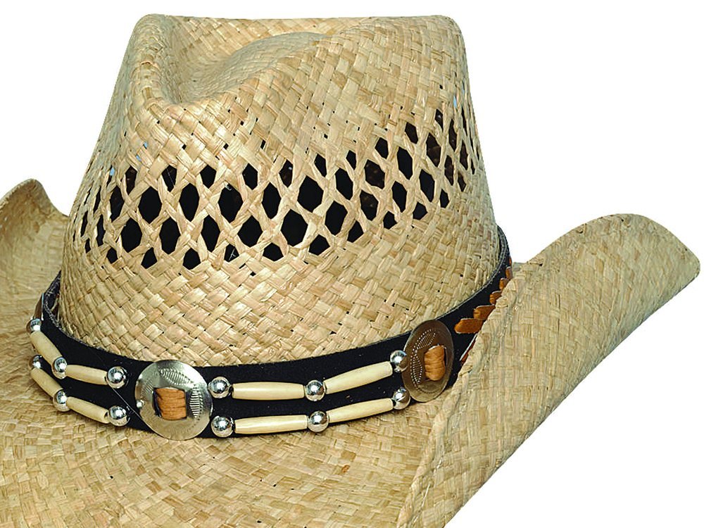Bullhide Hats 2126 Ashland Natural Straw Cowboy Hat for Men - Western Style Sun Protection Hat for Outdoor, Rodeo, and Country Music Festivals
