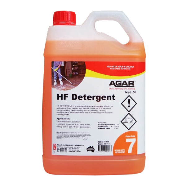 Agar HF Detergent for Painted & Metallic Surfaces - Safe Cleaning Solution for Cars, Motorcycles & Household Metal Items
