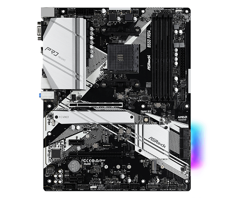 ASRock B550 Pro4 AMD AM4 Socket ATX Motherboard - High Performance Gaming & Workstation PC Build for Streaming, Content Creation & Multi-Tasking