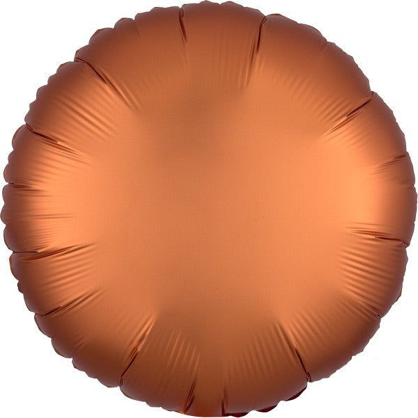 45cm Standard HX Satin Luxe Amber Circle Balloon - Premium Party Decorations for Birthdays, Weddings & Baby Showers
