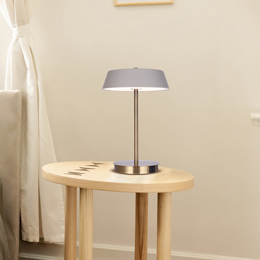 Modern Jessa Table Lamp - Adjustable Brightness, USB Charging Port, Bedside & Office Lighting for Home Decor