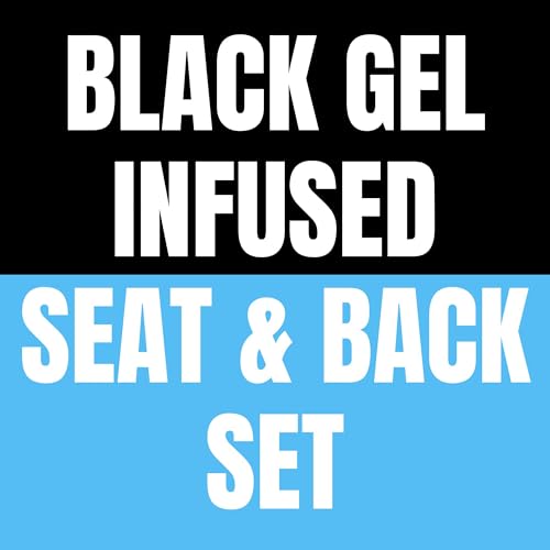 C. Black Gel Infused Seat & Back Set