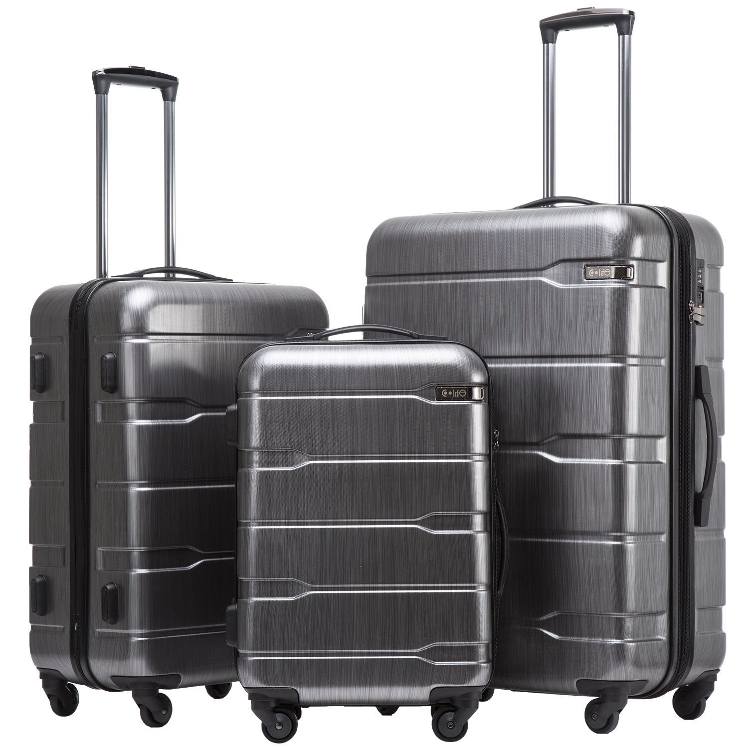 Coolife Expandable 3-Piece Luggage Set - 20